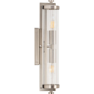 Lighting Inspirations Rockford 2 Light Wall Light Brushed Nickel