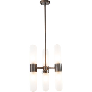 Lighting Inspirations Hepburn 6 Light 3 Arm Pendant Antique Brass