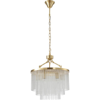 Lighting Inspirations Evangeline Small 45cm 6 Light Chandelier Satin Brass