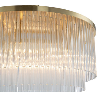 Lighting Inspirations Evangeline Medium 60cm 8 Light Chandelier Satin Brass