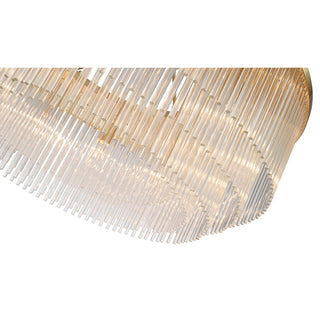 Lighting Inspirations Evangeline Large 90cm 12 Light Chandelier Satin Brass