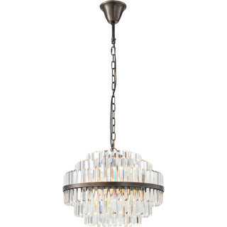 Lighting Inspirations Evelyn Medium 50cm 4 Light Chandelier Antique Brass
