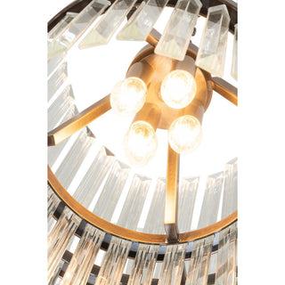 Lighting Inspirations Evelyn Medium 50cm 4 Light Chandelier Antique Brass