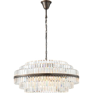 Lighting Inspirations Evelyn Large 80cm 10 Light Chandelier Antique Brass
