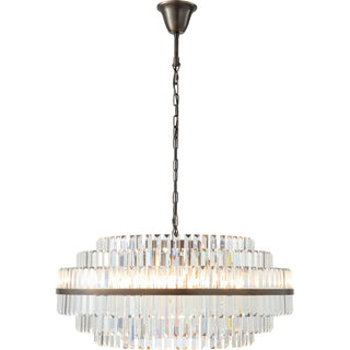 Lighting Inspirations Evelyn Large 80cm 10 Light Chandelier Antique Brass