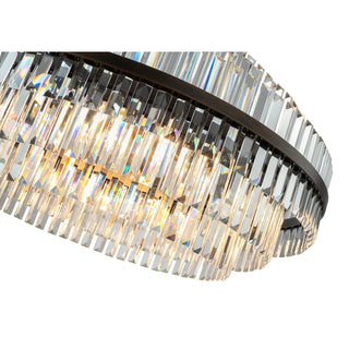 Lighting Inspirations Evelyn Large 80cm 10 Light Chandelier Antique Brass