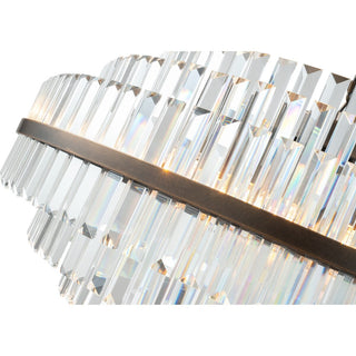 Lighting Inspirations Evelyn Large 80cm 10 Light Chandelier Antique Brass