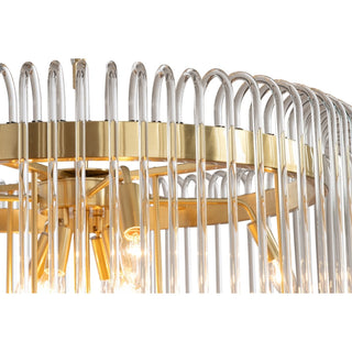 Lighting Inspirations Collette 80cm 13 Light 2 Tier Chandelier Satin Brass