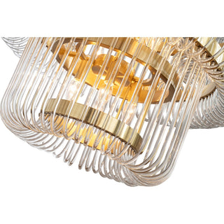 Lighting Inspirations Collette 80cm 13 Light 2 Tier Chandelier Satin Brass