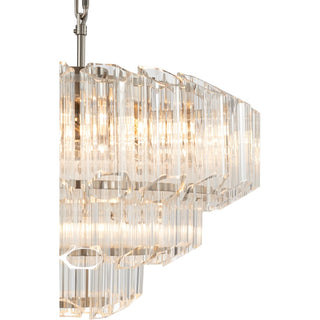 Lighting Inspirations Calista Large 50cm 7 Light 3 Tier Chandelier Brushed Nickel