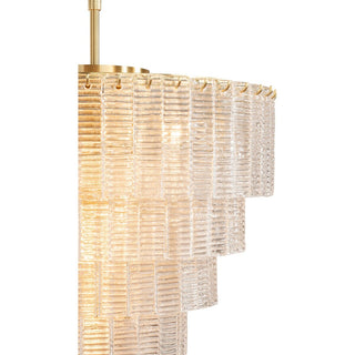 Lighting Inspirations Alara Medium 60cm 9 Light 5 Tier Chandelier Satin Brass