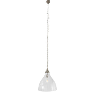 Lighting Inspirations Keys Chain Pendant Large Brushed Nickel Clear