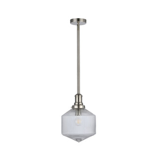 Lighting Inspirations Jefferson Small Rod Pendant Clear Brushed Nickel