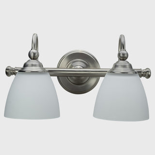 Lighting Insprirations Nova 2 Light Wall Bracket Brushed Nickel