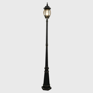 Lighting Insprirations Flinders Medium Ip44 Post Top On 3 Piece Post Antique Black