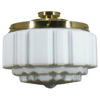 Lighting Inspirations St Kilda 14'' Opal Matte Batten Fix Polished Brass