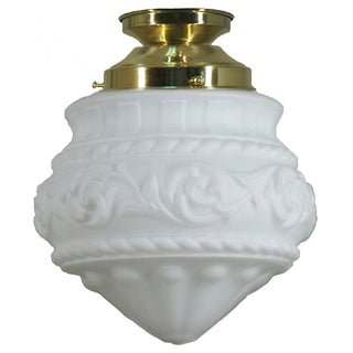 Lighting Inspirations Premier 8'' Opal Matte Batten Fix Polished Brass