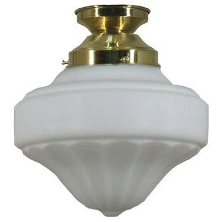 Lighting Inspirations Derby 9'' Opal Matte Batten Fix Polished Brass