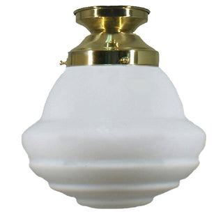 Lighting Inspirations Parkville 9" Opal Matte Batten Fix Polished Brass