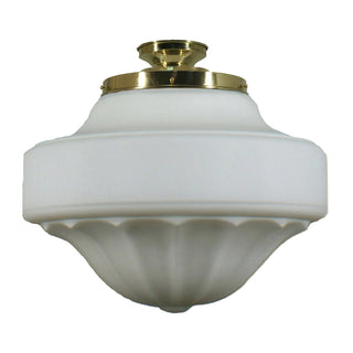 Lighting Inspirations Derby 13'' Opal Matte Batten Fix Polished Brass