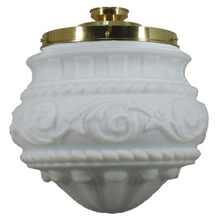 Lighting Inspirations Premier 12'' Opal Matte Batten Fix Polished Brass