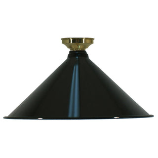 Lighting Inspirations Edwardian 390mm Black Batten Fix Polished Brass