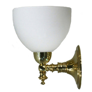 Lighting Inspirations Koscina Wall Light Polished Brass With Decatron Opal Matte
