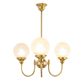 Lighting Inspirations Luke 3 Light Pendant Polished Brass with 6'' Sheffield