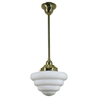 Lighting Inspirations Beehive Opal Matte On Rod Set 1/2'' 1/2m Polished Brass