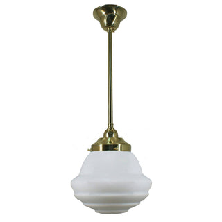 Lighting Inspirations Parkville Opal Matte on Rod Set 1/2'' x 1/2m Polished Brass