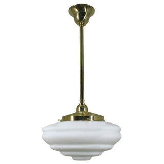 Lighting Inspirations Chateau Opal Matte On Rod Set 1/2'' x 1/2m Polished Brass