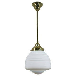 Lighting Inspirations Domec Opal Matte On Rod Set 1/2'' x 1/2m Polished Brass