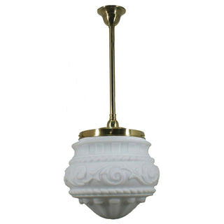 Lighting Inspirations Premier 12'' Opal Matte On Rod Set 3/4'' x 1/2m Polished Brass