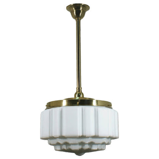 Lighting Inspirations St Kilda 14'' Opal Matte On Rod Set 3/4'' x 1/2m Polished Brass