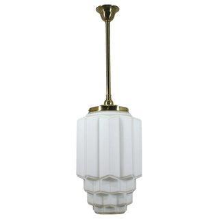 Lighting Inspirations Bergerac Opal Matte On Rod Set 3/4'' x 1/2m Polished Brass