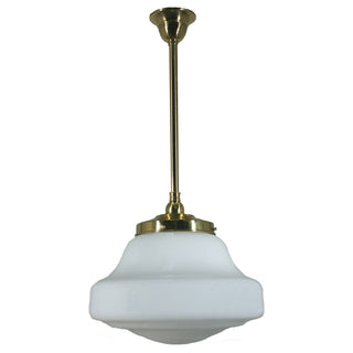 Lighting Inspirations Lincoln Opal Matt On Rod Set 3/4'' x 1/2m Polished Brass