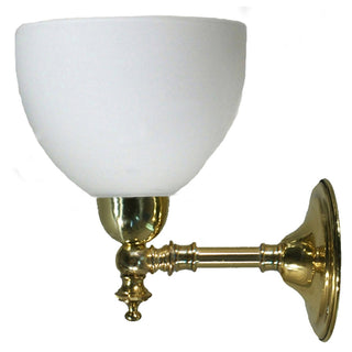 Lighting Inspirations Waubra Wall Light Polished Brass with Decatron Opal Matte