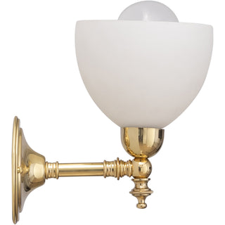 Lighting Inspirations Waubra Wall Light Polished Brass with Decatron Opal Matte