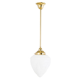 Lighting Inspirations Empire 8'' Opal Matte On Rod Set 1/2'' x 1/2m Polished Brass