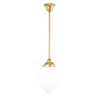 Lighting Inspirations Empire 8'' Opal Matte On Rod Set 1/2'' x 1/2m Polished Brass