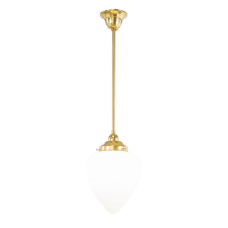 Lighting Inspirations Empire 8'' Opal Matte On Rod Set 1/2'' x 1/2m Polished Brass