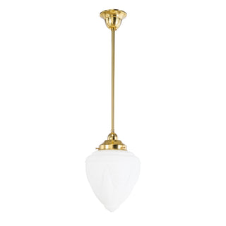 Lighting Inspirations Empire 8'' Opal Matte On Rod Set 1/2'' x 1/2m Polished Brass