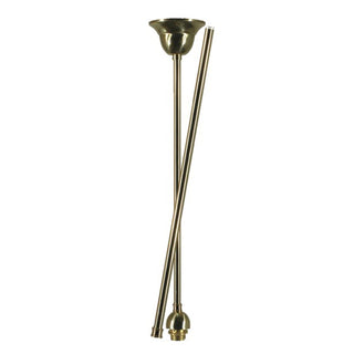 Lighting Inspirations Rod Set 1/2" x 1m (2pc) Polished Brass