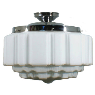 Lighting Inspirations St Kilda 14'' Opal Matte Batten Fix Chrome