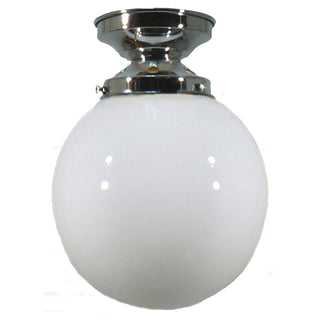Lighting Inspirations Sphere 6'' Opal Gloss Batten Fix Chrome