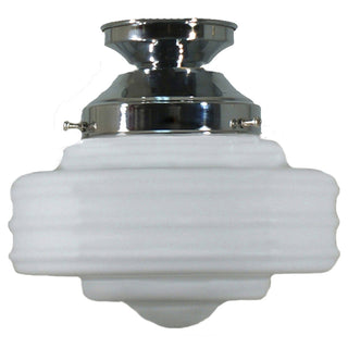 Lighting Inspirations Detroit 8'' Opal Matte Batten Fix Chrome