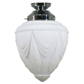 Lighting Inspirations Empire 8'' Opal Matte Batten Fix Chrome