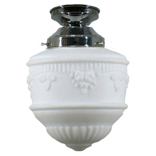 Lighting Inspirations Senator 8'' Opal Matte Batten Fix Chrome