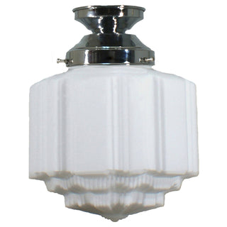 Lighting Inspirations St Kilda 8'' Opal Matte Batten Fix Chrome