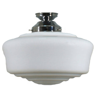 Lighting Inspirations Moulins Opal Matte Batten Fix Chrome